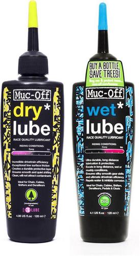 Muc-Off Wet+Dry Lube 120 ml Twin Pack