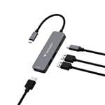 Multiportový rozbočovač Verbatim USB-C Essentials 4 porty