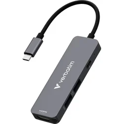 Multiportový rozbočovač Verbatim USB-C Essentials 4 porty