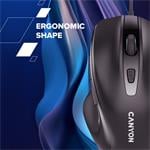 Myš CANYON M-6 Wired Black