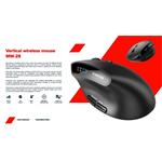 Myš CANYON MW-25 Ergonomická LED AA Dvojitý režim Bezdrôtová čierna