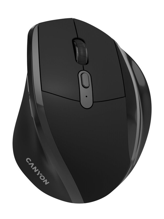 Myš CANYON OnClick 17 Ergonomická 6 tlačidiel 1600 DPI bezdrôtová čierna