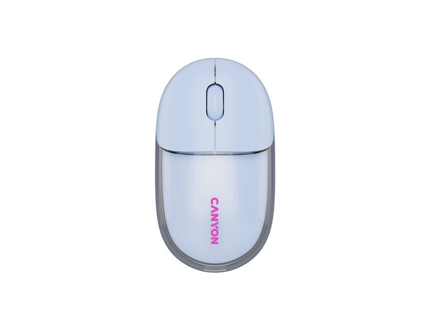 Myš CANYON OnClick 24 BT/ Wireless Transparent/Blue