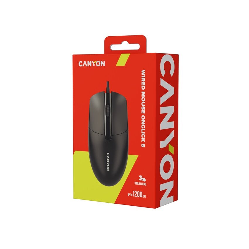 Myš CANYON OnClick5 M-5 Wired Black