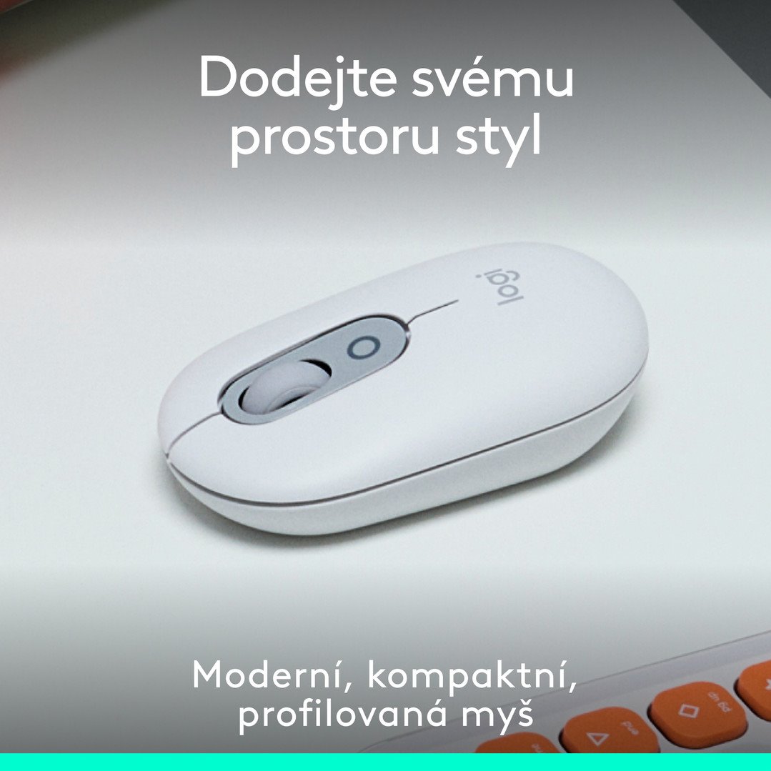 Myš Logitech POP, biela