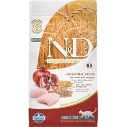 N&D LG CAT Adult Chicken & Pomegranate 300g granule pre mačky