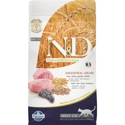 N&D LG CAT Adult Lamb & Blueberry 300g granule pre mačky