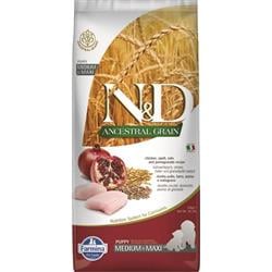 N&D LG DOG Puppy M/L Chicken & Pomegranate 12kg granule pro štěňata