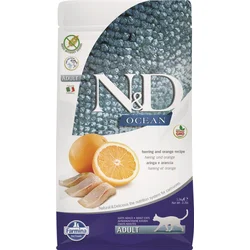 N&D OCEAN CAT Adult Herring & Orange 1,5kg granule pro kočky