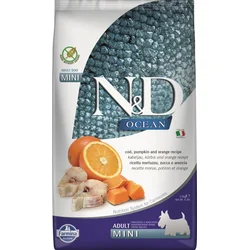 N&D OCEAN DOG Adult Mini Codfish & Pumpkin & Orange 2,5kg granule pre psy