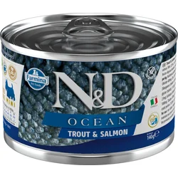 N&D OCEAN DOG Adult Trout & Salmon Mini 140g konzerva pro psy