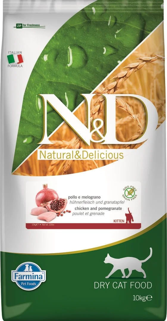 N&D PRIME CAT Kitten Chicken & Pomegranate 10kg granule pre mačiatka