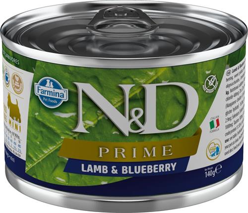 N&D PRIME DOG Adult Lamb & Blueberry Mini 140g konzerva pre psy