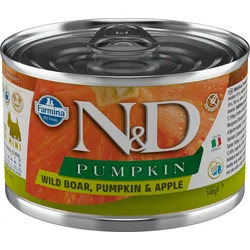 N&D PUMPKIN DOG Adult Boar & Apple Mini 140g konzerva pre psy