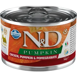 N&D PUMPKIN DOG Adult Chicken & Pomegranate Mini 140g konzerva pro psy