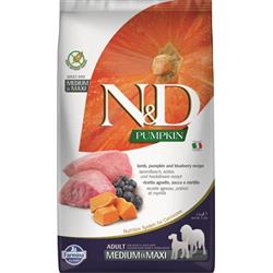 N&D PUMPKIN DOG Adult M/L Lamb & Blueberry 2,5kg granule pre psy