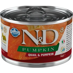 N&D PUMPKIN DOG Adult Quail & Pumpkin Mini 140g konzerva pre psy