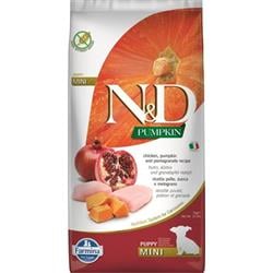 N&D PUMPKIN DOG Puppy Mini Chicken & Pomegranate 7kg granule pro štěňata