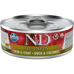 N&D QUINOA CAT Adult Duck & Coconut 80g konzerva pro kočky