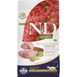 N&D QUINOA CAT Weight Management Lamb & Broccoli 1,5kg granule pre mačky