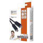Nabíjací/dátový kábel USB-C 3.1 / USB-C 3.1, 1 m, čierny