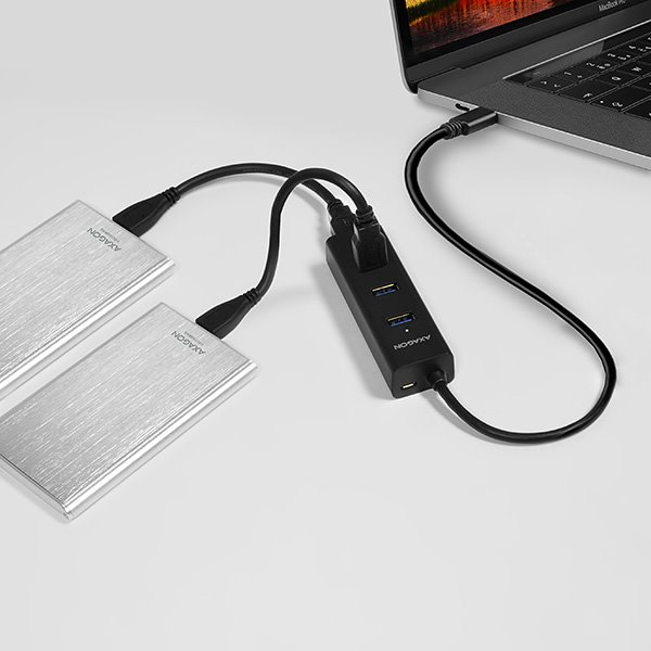 Nabíjací rozbočovač AXAGON HUE-S2C USB-C 4x USB3.0