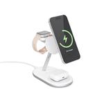 Nabíjací stojan Epico 3v1 MagSafe - nabíjanie pre iPhone 15W - biely