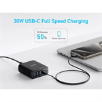 Nabíjacia stanica Anker 112W 3xUSB-C, 3xUSB čierna