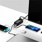Nabíjacia stanica Baseus GaN3 Pro 65W 1xzásuvka, 2xUSB-C, 2xUSB čierna