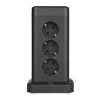 Nabíjacia stanica Huslog 15W 12xzásuvka, 2xUSB-C, 2xUSB čierna
