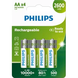 Nabíjacie batérie PHILIPS R6B4B260/10 AA (4ks)