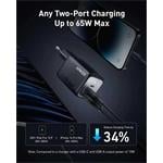 Nabíjačka Anker Prime 67W, 2xUSB-C, 1xUSB-A čierna