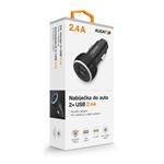 Nabíjačka do auta ALIGATOR, 2xUSB 2,4A, originálna čierna