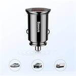 Nabíjačka do auta Baseus 2xUSB QC3.0 30W čierna