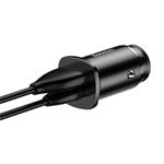 Nabíjačka do auta Baseus 30W 1x USB,1x USB-C čierna