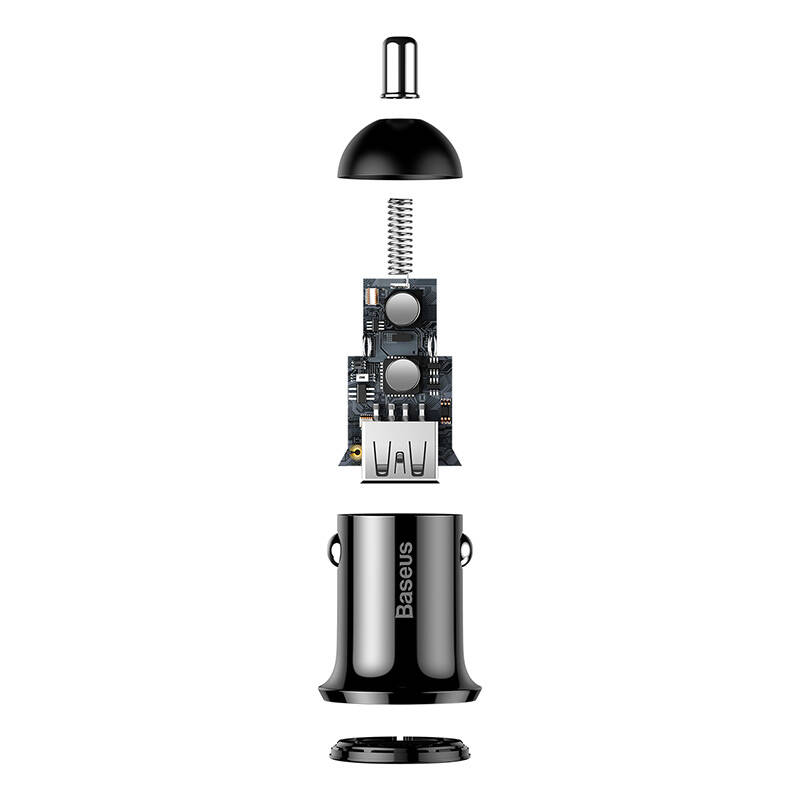 Nabíjačka do auta Baseus Grain Pro 2x USB 4,8A (čierna)