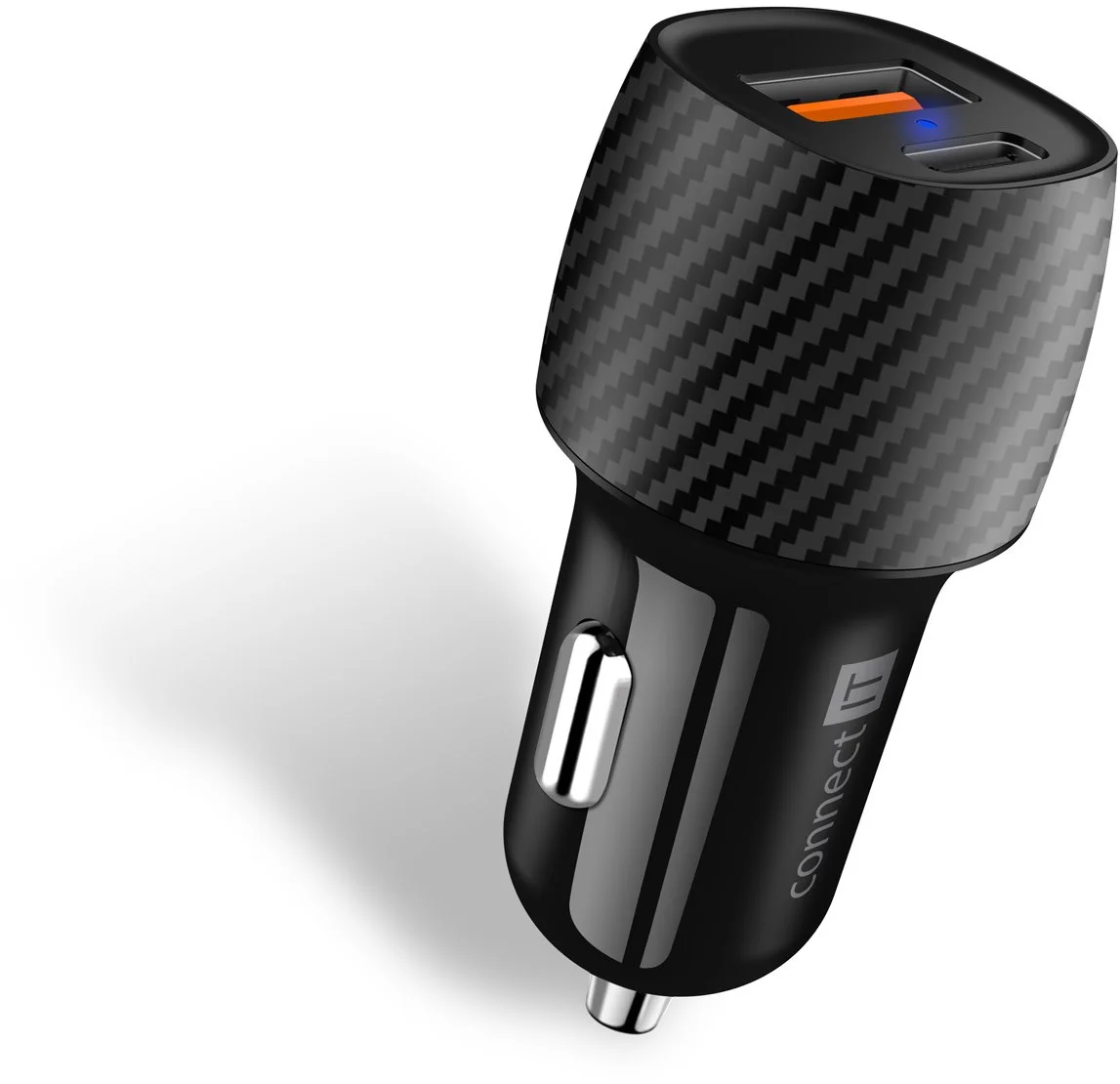 Nabíjačka do auta Connect IT InCarz PD QC 3.0, 1x USB-A 1x USB-C