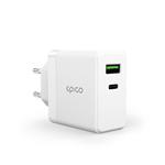 Nabíjačka Epico 65W GaN v balení s 2m káblom USB-C - biela