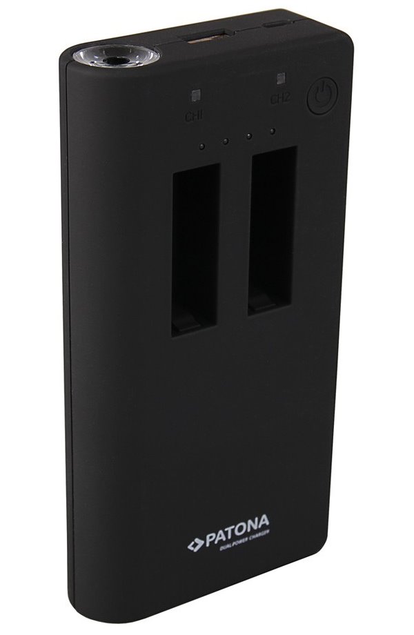 Nabíjačka PATONA pre digitálnu kameru Dual GoPro Hero 4 s powerbankou 7500 mAh