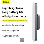 Nabíjateľná magnetická stolná lampa LED Baseus s plynulým stmievaním šedej farby