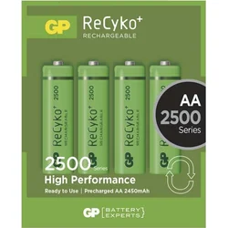 Nabíjecí baterie GP NiMH 2500 HR6 (AA), 4 ks v blistru