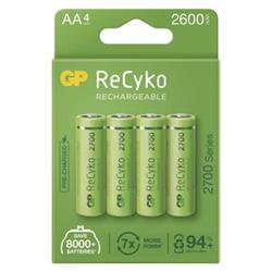 Nabíjecí baterie GP ReCyko 2700 AA (HR6) - 4Ks