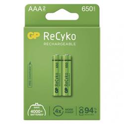 Nabíjecí baterie GP ReCyko 650 AAA (HR03) - 2Ks