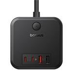 Nabíjecí stanice Baseus PowerCombo Cube 30W 3xzásuvka, 2xUSB, 2xUSB-C černá