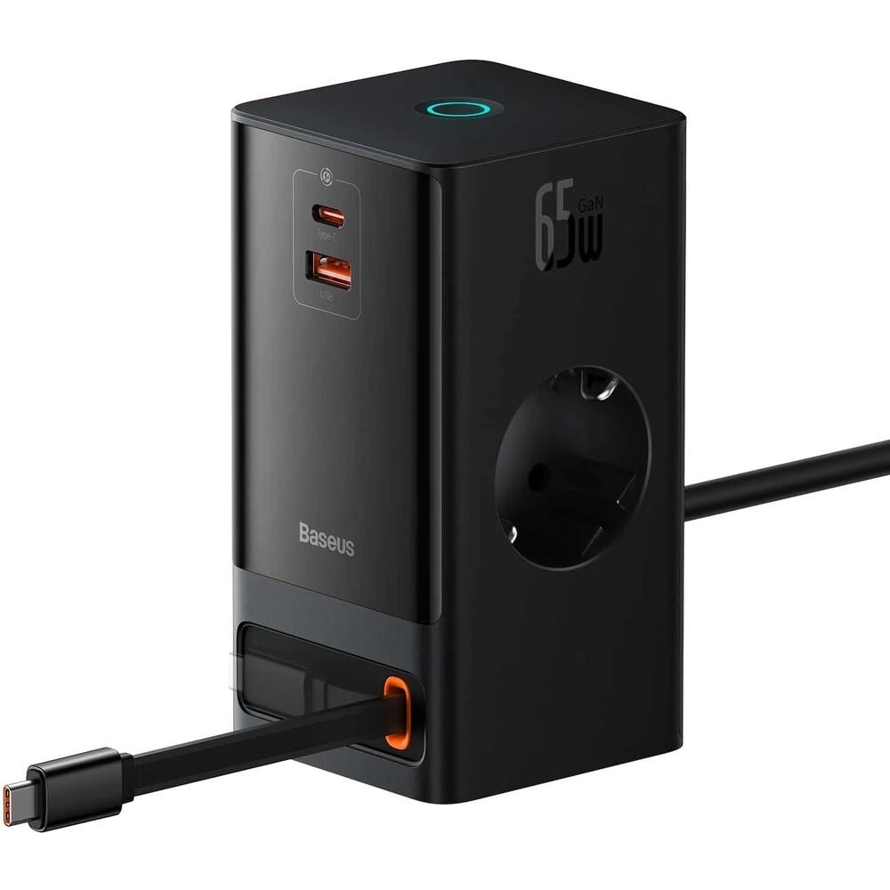Nabíjecí stanice Baseus PowerCombo Digital 65W EU černá