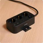 Nabíjecí stanice Huslog 15W 3xzásuvka, 2xUSB-C, 2xUSB, 1x držák na telefon černá