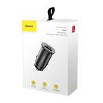 Nabíječka do auta Baseus 30W 1x USB,1x USB-C černá