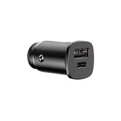 Nabíječka do auta Baseus 30W 1x USB,1x USB-C černá