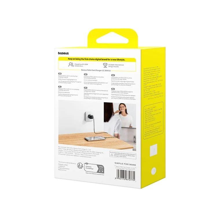 Nabíječka do sítě Baseus Palm 30W, 1xUSB-C černá