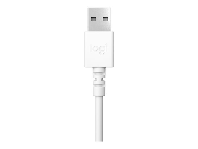 Náhlavná súprava Logitech USB H390, biela